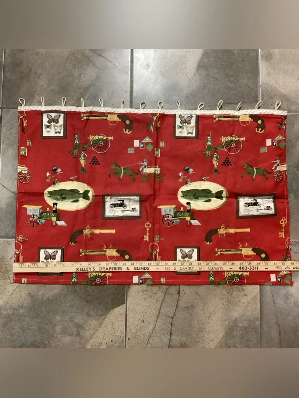 Vintage Retro Handmade Cafe Curtains